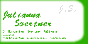julianna svertner business card